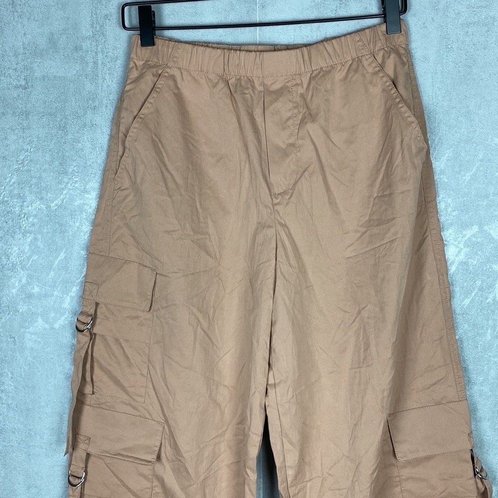 Zara tan cargo parachute pants - Picture 4 of 9